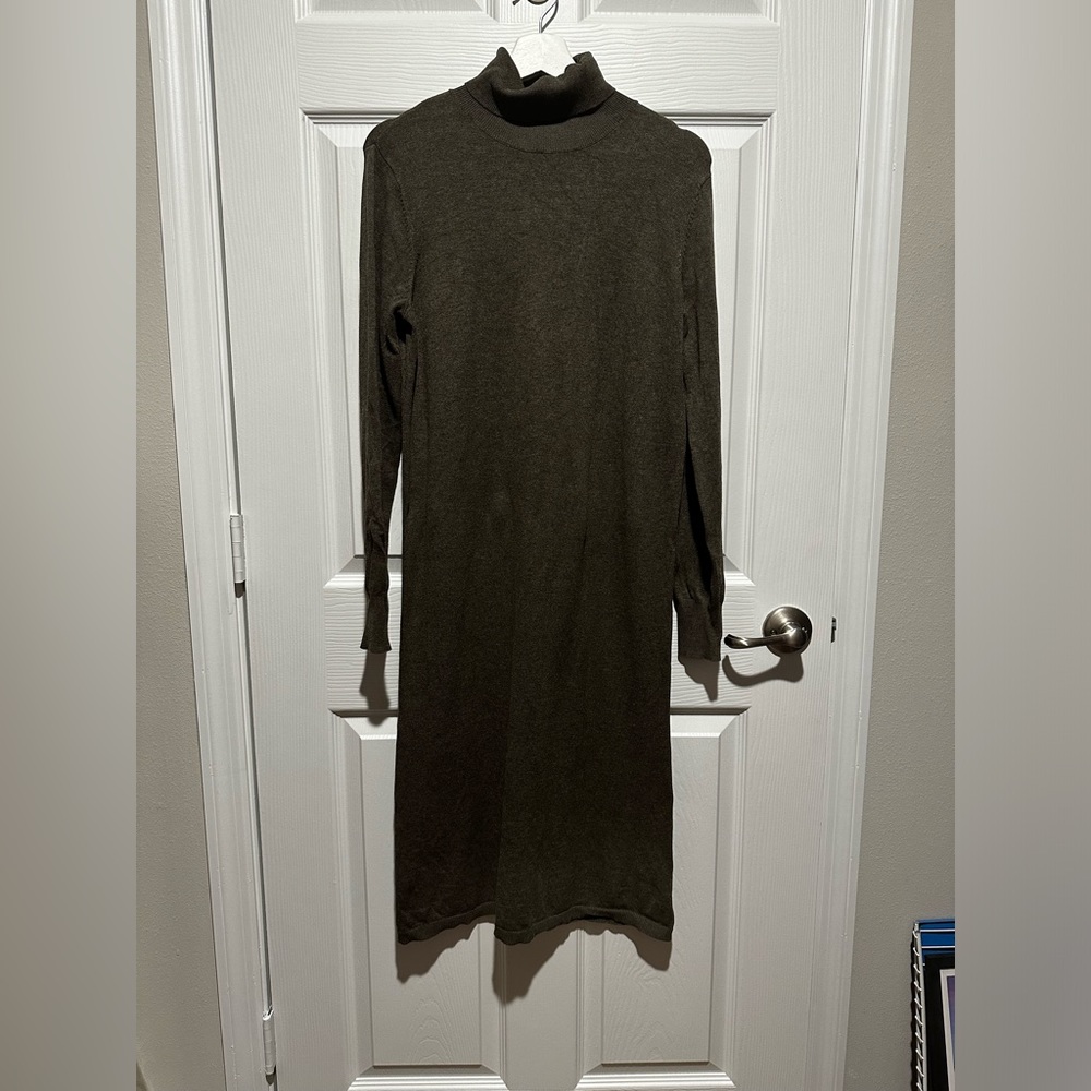 Turtleneck Sweater Dress